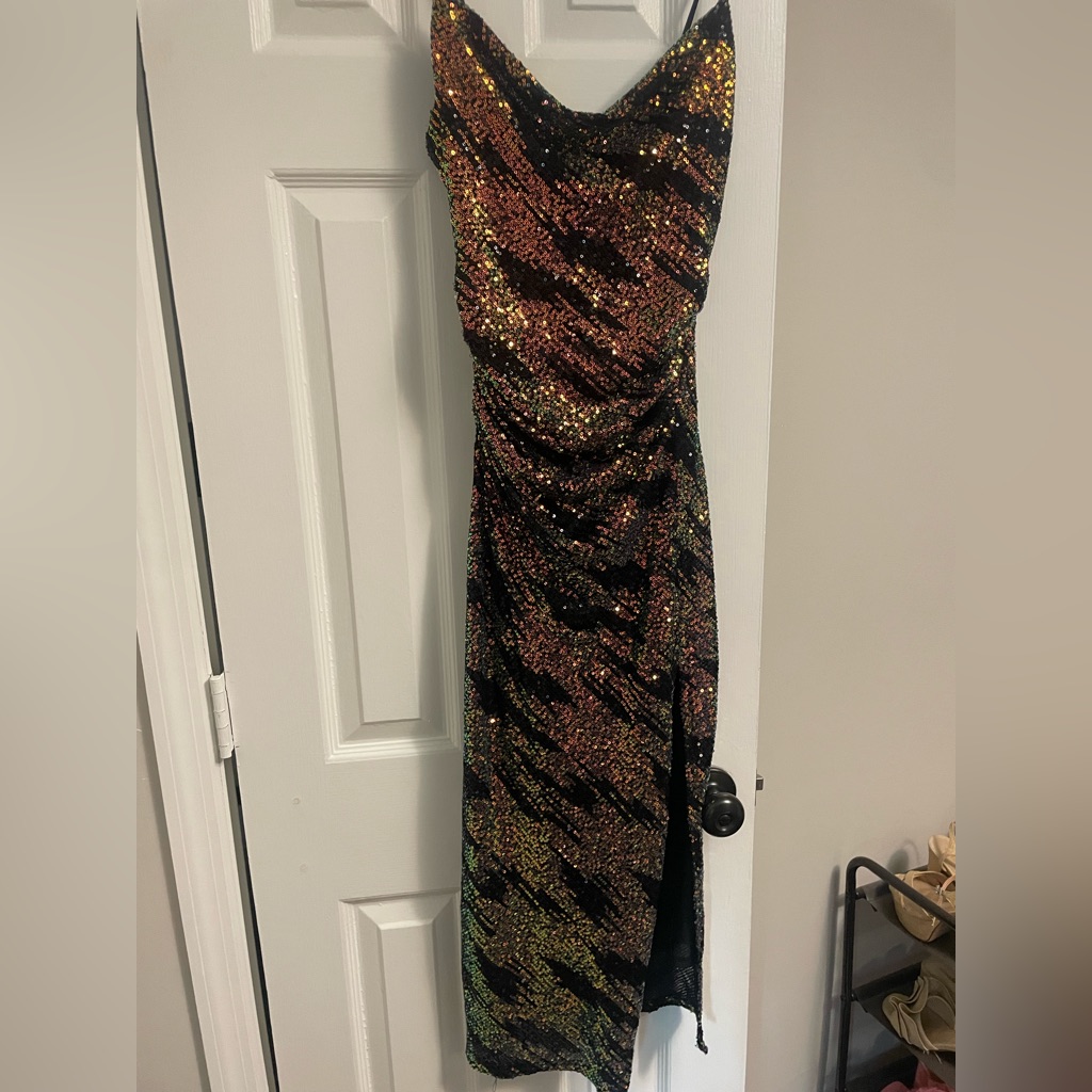 Astr The Brand Sequin Dress Xs